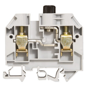 Legrand 037187 Viking3 szakaszolható 10mm2 sorkapocs szürke, 1 emeletes, csavaros olvadóbiztosítós 5x20