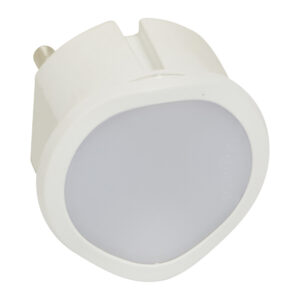 Legrand 050676 Csatlakozódugó éjszakai fénnyel, LED-es, kapcsolható és fényerőszabályozható, fehér