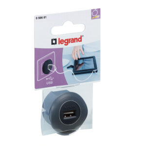 Legrand 050681 USB-s csatlakozódugó 1,5A 5V, fekete