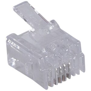 Legrand 051701 RJ11 csatlakozódugó 4 érintkezős Szél: 9,65mm LCS3