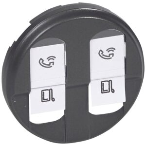 Legrand 067952 Céliane 2xRJ45 burkolat, grafit
