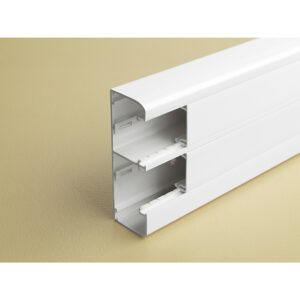 Legrand 075604 DLP bepattintható kábelcsatorna, 145x50mm, 2 rekeszes, válaszfallal, 2x45mm fedéllel, 2m, fehér