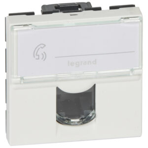 Legrand 076554 Program Mosaic RJ45 Cat 5e UTP 2 modul, fehér