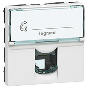 Legrand 078732 Program Mosaic RJ12 aljzat 2modul, fehér