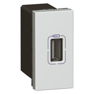 Legrand 079391 Program Mosaic USB töltő aljzat, 750 mA, 1 modulos, alumínium