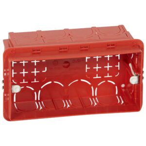 Legrand 089249 Batibox 4/5 modul kettes doboz függőleges/vízszintes használatra, téglafalba