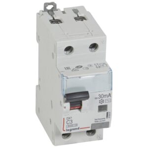 Legrand 410997 DX3 1P+N kombinált áram-védőkapcsoló C 3 6000A / 10kA 30mA AC típus