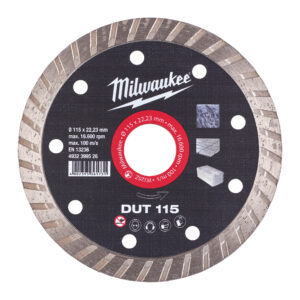Milwaukee Gyémánt vágótárcsa DUT 115x22,2mm 4932399526