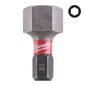 Milwaukee Shockwave bit Hex12 25mm (2db/cs) 4932430900