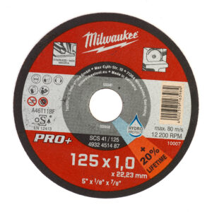 Milwaukee Vágókorong fémhez 125X1 Egyenes SC41 PRO+ / (200db/cs) 4932451488