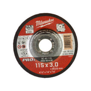 Milwaukee Vágókorong fémhez 115X3 Hajlított SC42 PRO+  4932451495