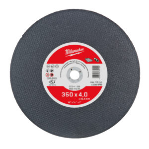 Milwaukee Vágókorong kőhöz egyenes 350 x 4,0 x 25,4 mm 4932472264