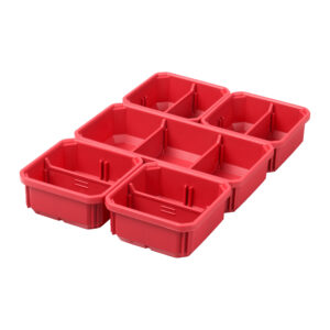 Milwaukee Kivehető tároló dobozok (5 részes) Packout keskeny rendszerezőhöz 4932478301