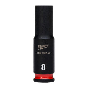 Milwaukee 1/4 coll Gépi Dugókulcs 6 lapú, hosszú  8 mm 4932480257