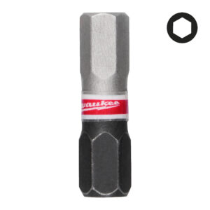 Milwaukee Shockwave bit Hex6 25mm (3db/cs) 4932500382