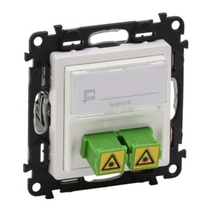 Legrand 753130 Valena Life SC/APC egymódusú optikai aljzat, fehér