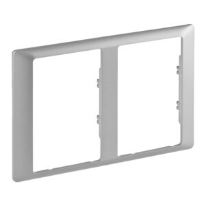 Legrand 754242 Valena Life 2-es keret 2x2P+F aljzathoz, alumínium