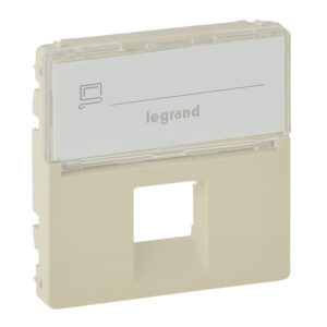 Legrand 755471 Valena Life 1xRJ45 csatlakozóaljzat burkolat, címketartóval, elefántcsont