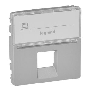 Legrand 755472 Valena Life 1xRJ45 csatlakozóaljzat burkolat, címketartóval, alumínium