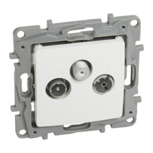 Legrand 764563 Niloé TV-RD-SAT aljzat 1,5dB végzáró, fehér