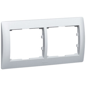 Legrand 771302 Galea Life 2-es keret, vízszintes, alumínium