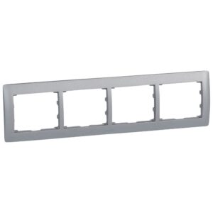Legrand 771304 Galea Life 4-es keret, vízszintes, alumínium
