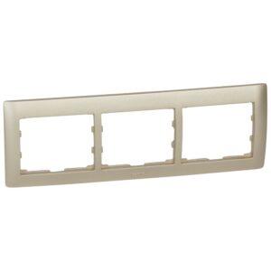 Legrand 771403 Galea Life 3-as keret, vízszintes, titánium