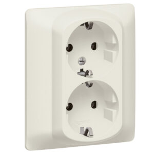 Legrand 771531 Galea Life 2x2P+F csatlakozóaljzat, biztonsági zsalus (GYV), csavaros, gyöngyház