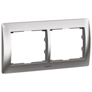 Legrand 771932 Galea Life 2-es keret, króm – Készlet erejéig!!!