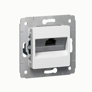 Legrand 773641 Cariva 1xRJ45 LCS2 Cat6 UTP informatikai csatlakozóaljzat keret nélkül, fehér