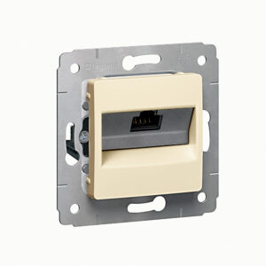 Legrand 773741 Cariva 1xRJ45 LCS2 Cat6 UTP informatikai csatlakozóaljzat keret nélkül, bézs – Készlet erejéig!!!