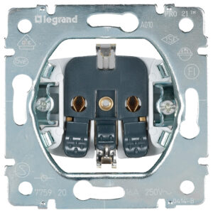 Legrand 775920 Galea Life 2P+F földelt csatlakozóaljzat mechanizmus, rugós