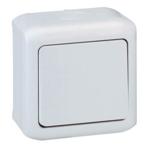 Legrand 782384 Forix N101 egypólusú nyomó IP44 falon kívüli, szürke
