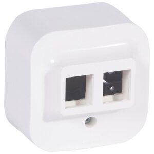 Legrand 782426 Forix kettős Keystone aljzat adapter IP20, fehér